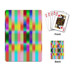 Multicolored Irritation Stripes Playing Card by designworld65