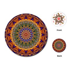 Powerful Mandala Playing Cards (round)  by designworld65
