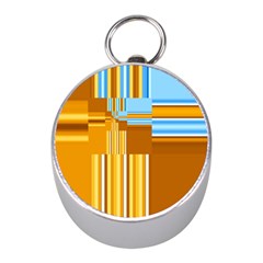 Endless Window Blue Gold Mini Silver Compasses by designworld65