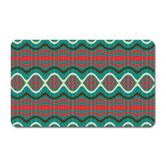 Ethnic Geometric Pattern Magnet (rectangular) by linceazul