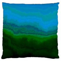 Ombre Large Flano Cushion Case (one Side) by ValentinaDesign