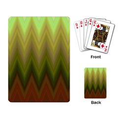 Zig Zag Chevron Classic Pattern Playing Card by Nexatart