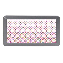 Pattern Square Background Diagonal Memory Card Reader (mini) by Nexatart