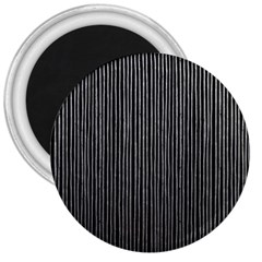 Stylish Silver Strips 3  Magnets by gatterwe