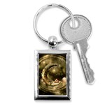 Steampunk Lady  In The Night With Moons Key Chains (Rectangle)  Front