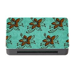 Chocolate Background Floral Pattern Memory Card Reader With Cf by Nexatart