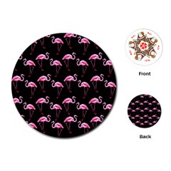 Flamingo Pattern Playing Cards (round)  by Valentinaart