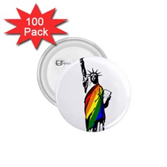 Pride Statue Of Liberty  1 75  Buttons (100 Pack)  by Valentinaart