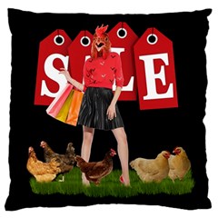 Sale Large Flano Cushion Case (two Sides) by Valentinaart