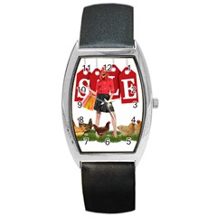 Sale Barrel Style Metal Watch by Valentinaart