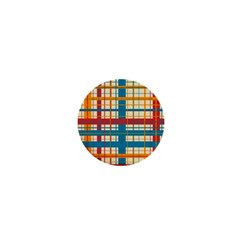 Plaid Pattern 1  Mini Buttons by linceazul
