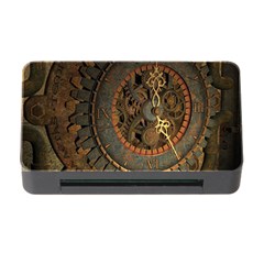 Steampunk, Awesoeme Clock, Rusty Metal Memory Card Reader With Cf by FantasyWorld7