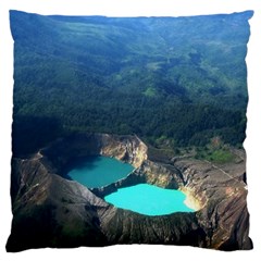 Kelimutu Crater Lakes  Indonesia Large Flano Cushion Case (two Sides) by Nexatart