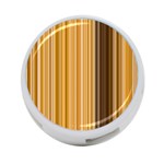 Brown Verticals Lines Stripes Colorful 4-Port USB Hub (Two Sides)  Back