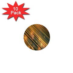 Golden Blue Lines Sparkling Wild Animation Background Space 1  Mini Buttons (10 Pack)  by Mariart