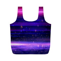 Massive Flare Lines Horizon Glow Particles Animation Background Space Full Print Recycle Bags (m)  by Mariart
