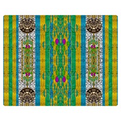 Rainbows Rain In The Golden Mangrove Forest Double Sided Flano Blanket (medium)  by pepitasart