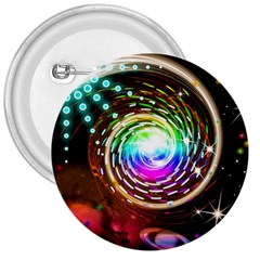 Space Star Planet Light Galaxy Moon 3  Buttons by Mariart