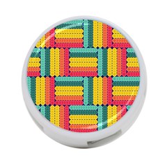 Soft Spheres Pattern 4-port Usb Hub (two Sides)  by linceazul