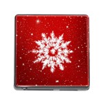Background Christmas Star Memory Card Reader (Square) Front