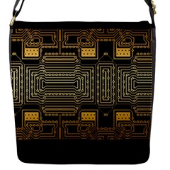Board Digitization Circuits Flap Messenger Bag (s) by Nexatart