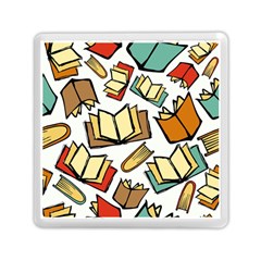 Friends Library Lobby Book Sale Memory Card Reader (square)  by Mariart