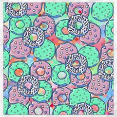 Donuts Pattern Canvas 12  X 12   by ValentinaDesign