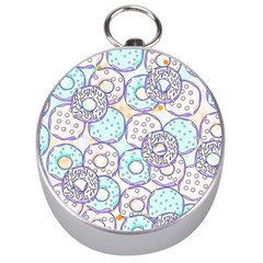 Donuts Pattern Silver Compasses by ValentinaDesign