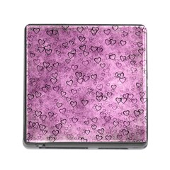Heart Pattern Memory Card Reader (square) by ValentinaDesign