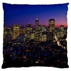 San Francisco California City Urban Large Flano Cushion Case (one Side) by Nexatart