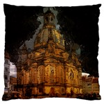 Dresden Frauenkirche Church Saxony Large Flano Cushion Case (Two Sides) Back