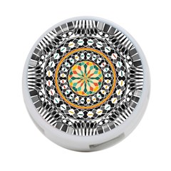 High Contrast Mandala 4-port Usb Hub (one Side) by linceazul