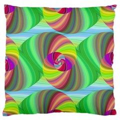 Seamless Pattern Twirl Spiral Large Flano Cushion Case (one Side) by Nexatart