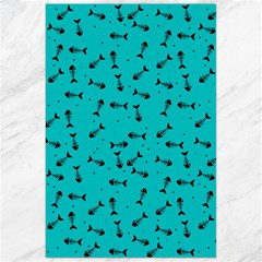 Fish Bones Pattern Canvas 24  X 36  by ValentinaDesign