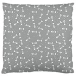 Fish bones pattern Large Flano Cushion Case (One Side) Front
