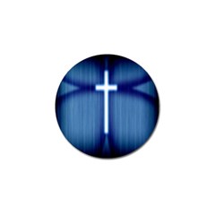 Blue Cross Christian Golf Ball Marker (4 Pack) by Mariart