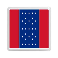 British American Flag Red Blue Star Memory Card Reader (square)  by Mariart