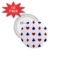 Playing Cards Hearts Diamonds 1 75  Buttons (10 Pack) by Mariart