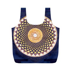 Sahasrara Blue Full Print Recycle Bags (m)  by Mariart