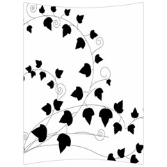 Black Leaf Back Support Cushion by Mariart