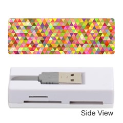 Multicolored Mixcolor Geometric Pattern Memory Card Reader (stick)  by paulaoliveiradesign