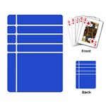Stripes Pattern Template Texture Blue Playing Card Back