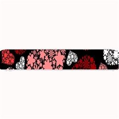Floral Flower Heart Valentine Small Bar Mats by Mariart