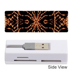 Golden Fire Pattern Polygon Space Memory Card Reader (stick)  by Mariart