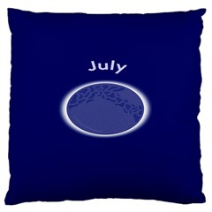 Moon July Blue Space Standard Flano Cushion Case (one Side) by Mariart