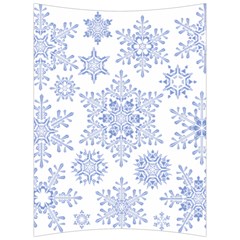 Snowflakes Blue White Cool Back Support Cushion by Mariart
