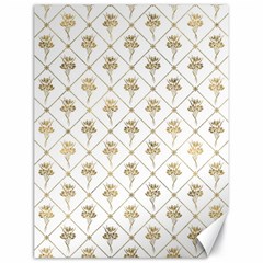 Flower Leaf Gold Canvas 18  X 24   by Mariart