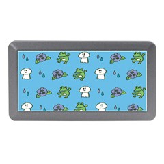 Frog Ghost Rain Flower Green Animals Memory Card Reader (mini) by Mariart