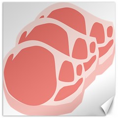 Meat Canvas 12  X 12   by Mariart