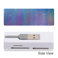Rain Star Planet Galaxy Blue Sky Purple Blue Memory Card Reader (stick)  by Mariart